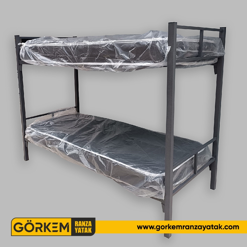 90 X 190 Cm 2 Katlı İşçi Yataklı Personel Ranzası